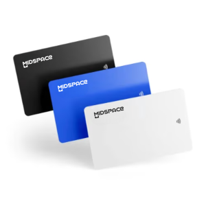 Imagem de cartões NFC diversas cores para escolha do cliente